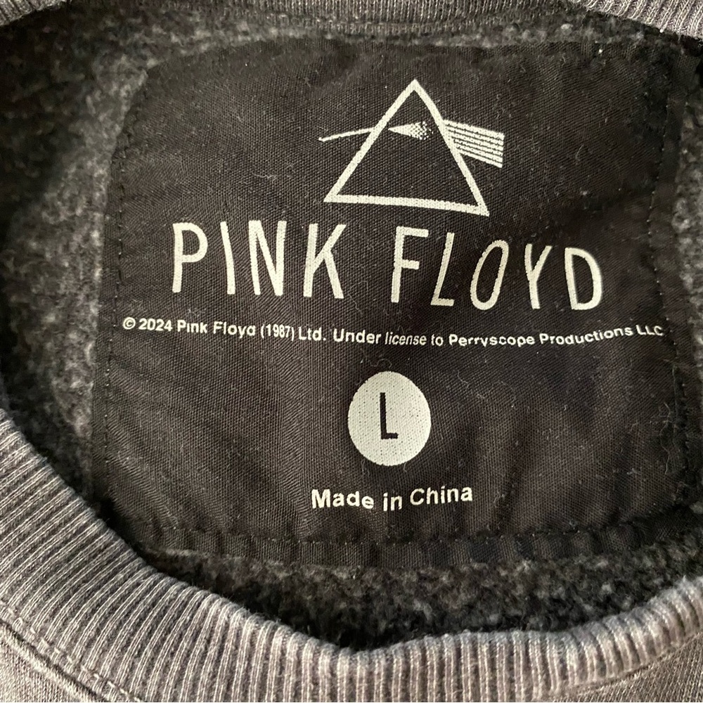 💲⬇️ Pink Floyd M/L Crew Neck Sweatshirt The Dark Side of The Moon 1973 Official - Picture 7 of 7